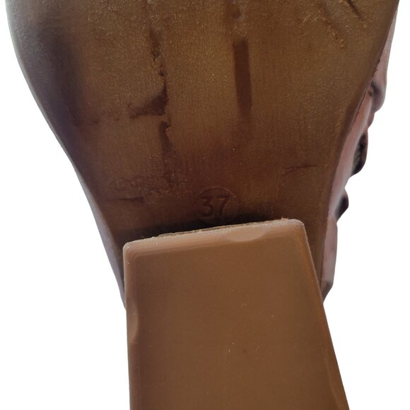 A.S.98 Mauve Open Toe Booties Size 37 - Picture 10 of 10